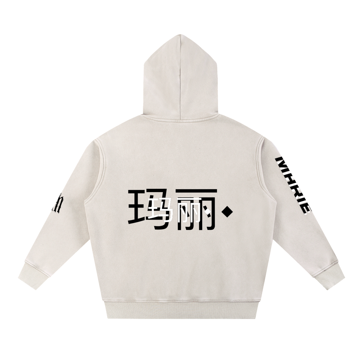 Snow Wash Fleece Oversize Hoodie