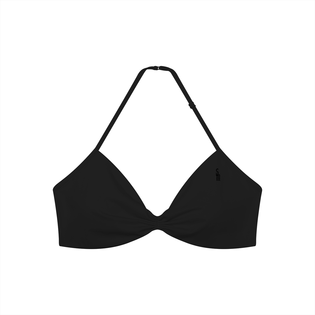 Women’s Ruched Halter-Neck Sports Bra