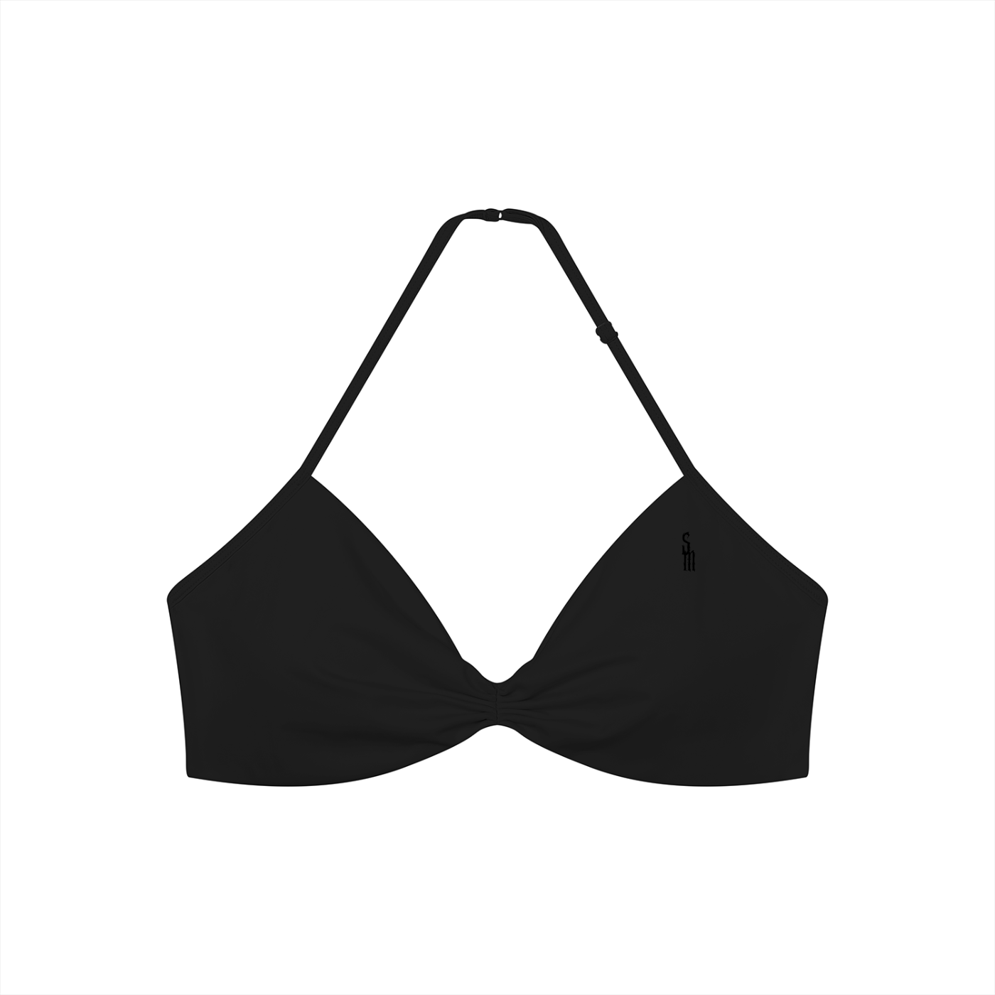 Women’s Ruched Halter-Neck Sports Bra