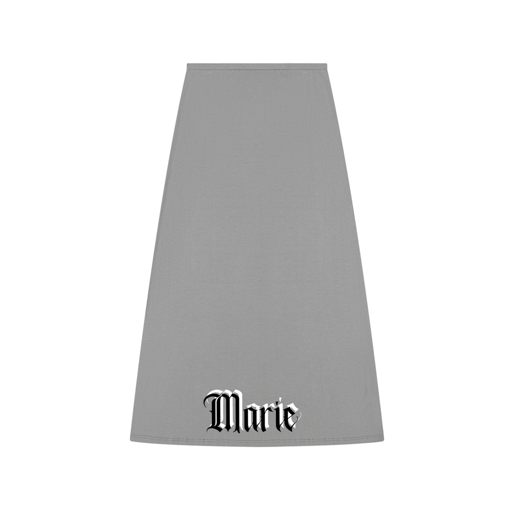 Women's Solid Color Knit Maxi Skirt