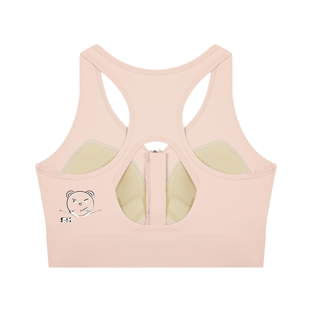Women’s Cropped Zip Yoga Sports Bra
