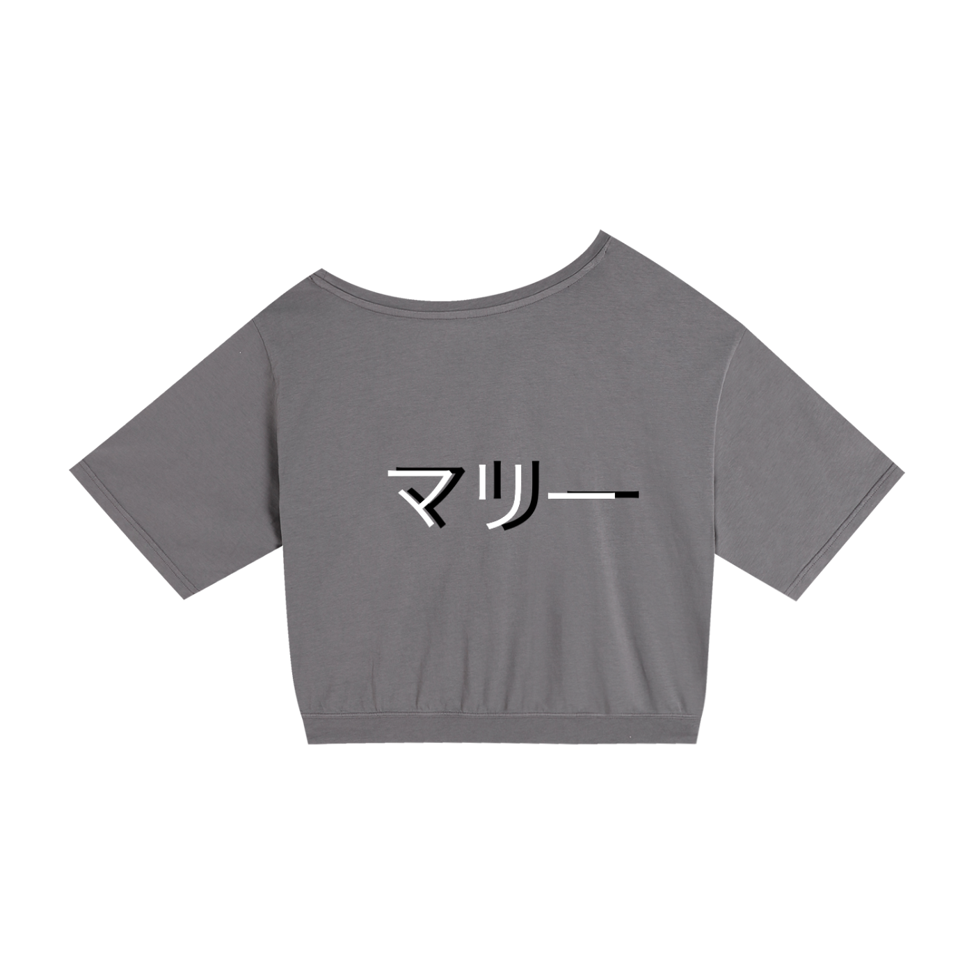 Asymmetric Shoulder Oversized Cotton T-Shirt