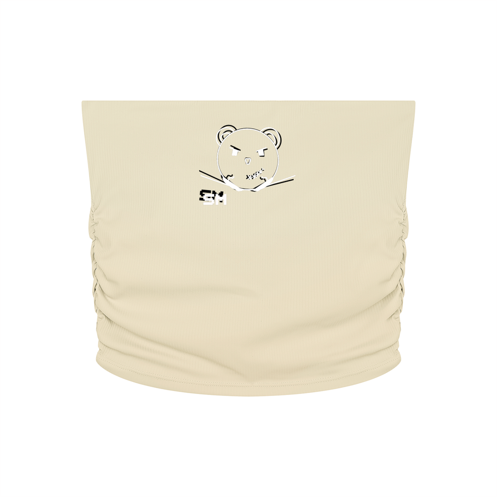 Women’s Ruched Cropped Yoga Tube Top