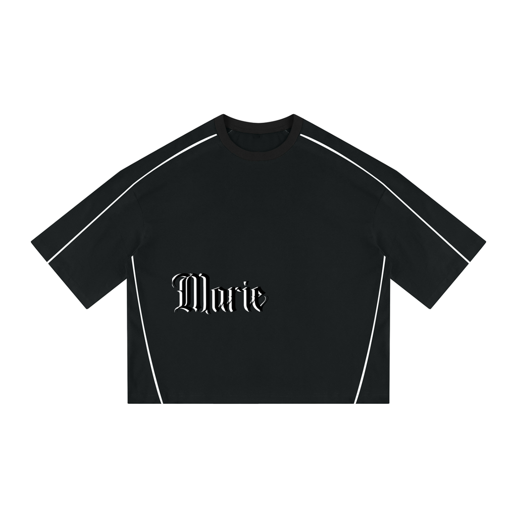 Unisex Heavyweight Boxy Piping T-Shirt