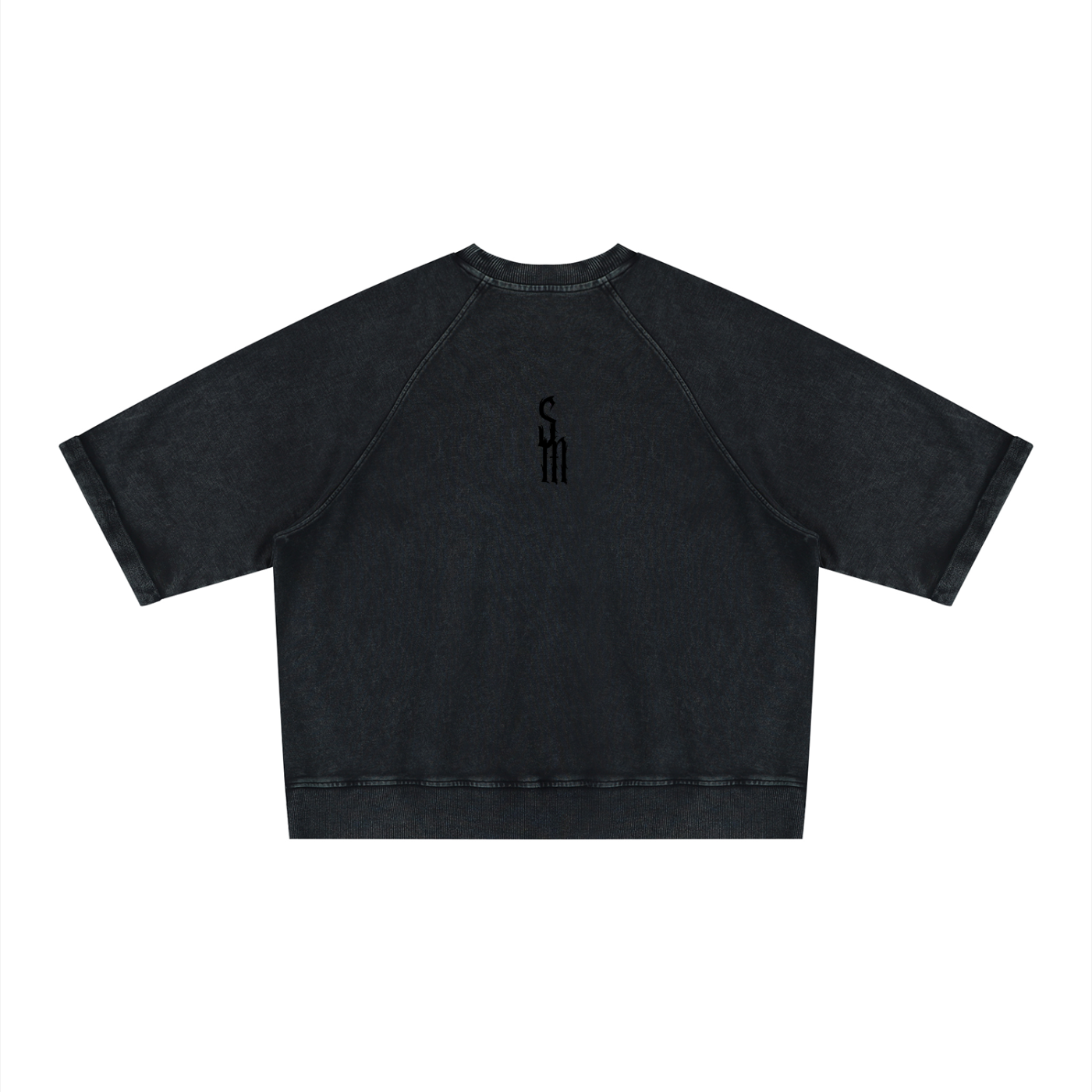 Unisex Vintage Wash Boxy Short Sleeve Sweatshirt