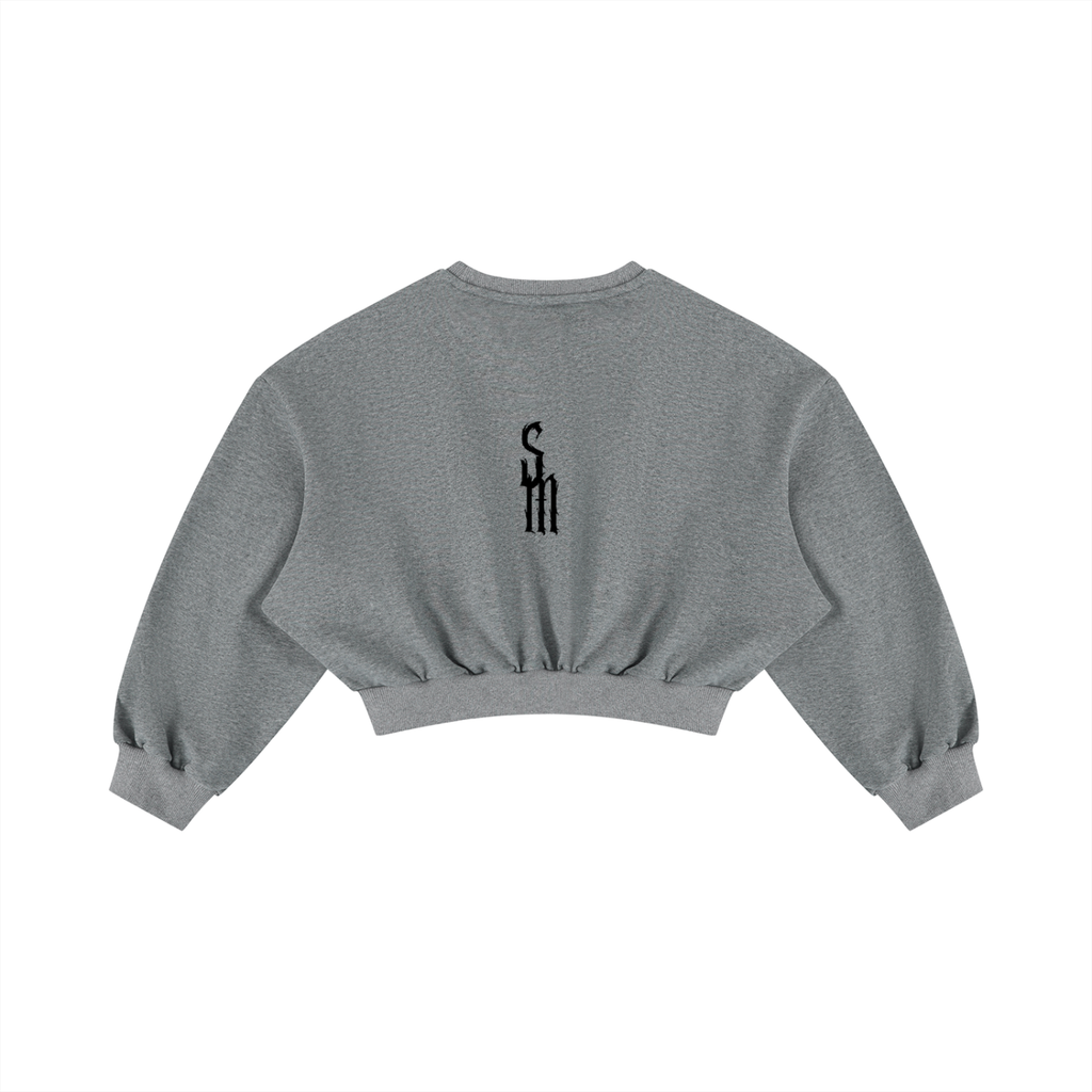 Women's Boxy Cropped Crewneck Sweatshirt