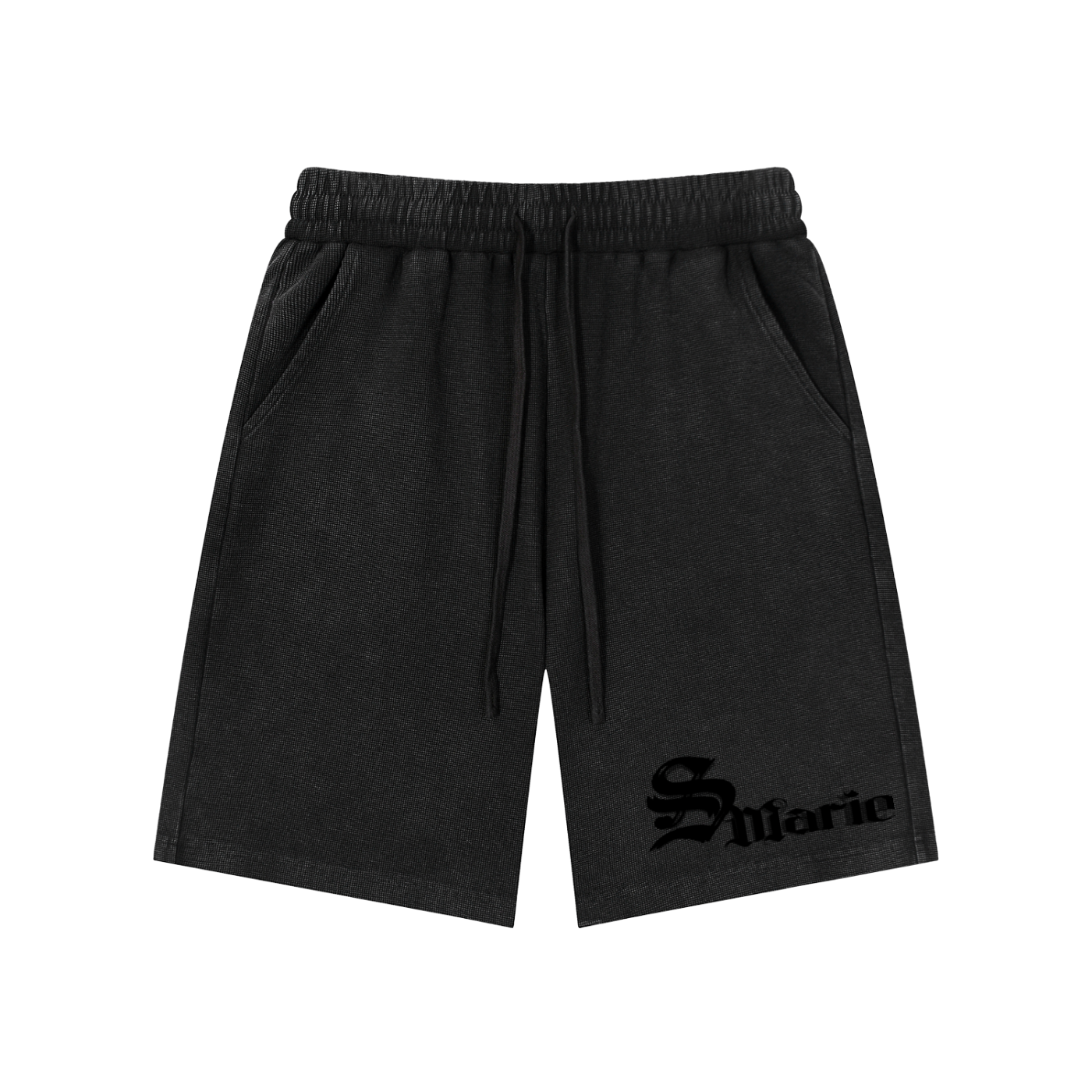 Mineral Wash Waffle Knit Shorts
