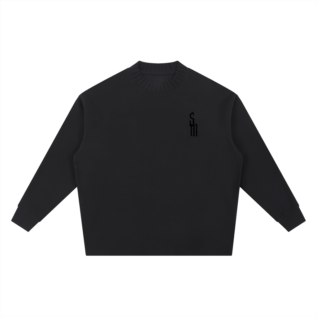 Knitted Round Neck Oversize Sweatshirt