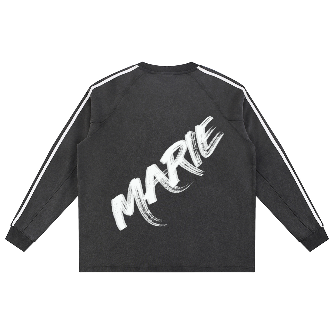 Snow Washed Contrast Tape Sweatshirt