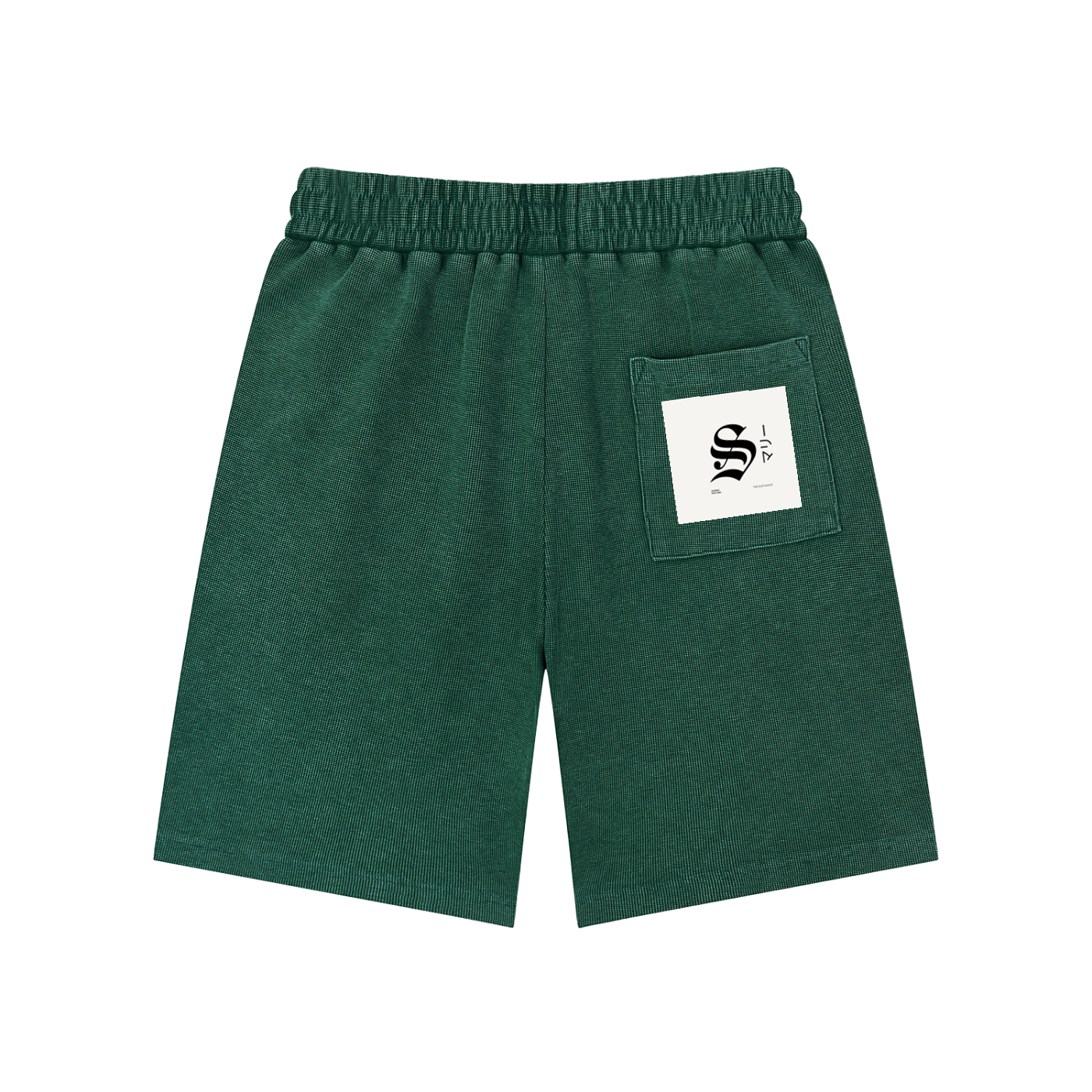 Mineral Wash Waffle Knit Shorts