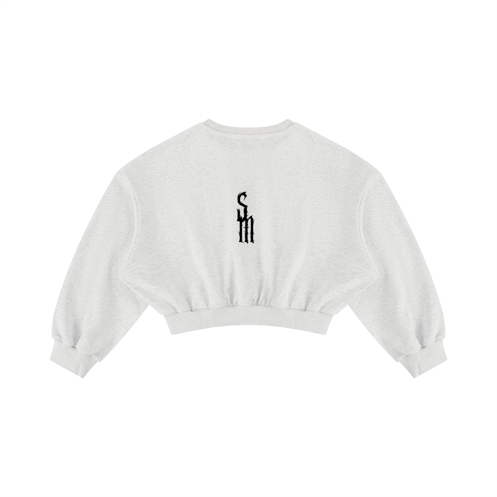 Women's Boxy Cropped Crewneck Sweatshirt