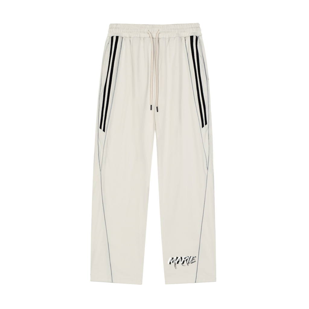 Reflection Striped Straight-Leg Sweatpants