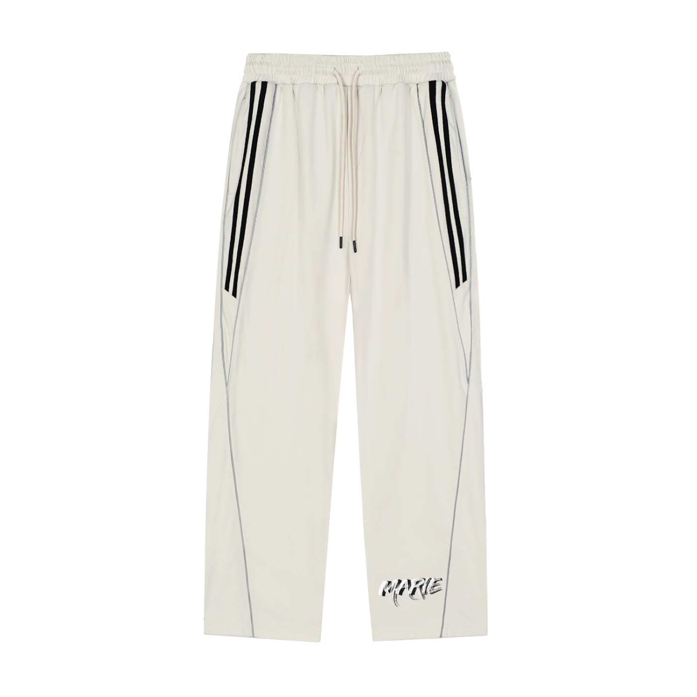 Reflection Striped Straight-Leg Sweatpants