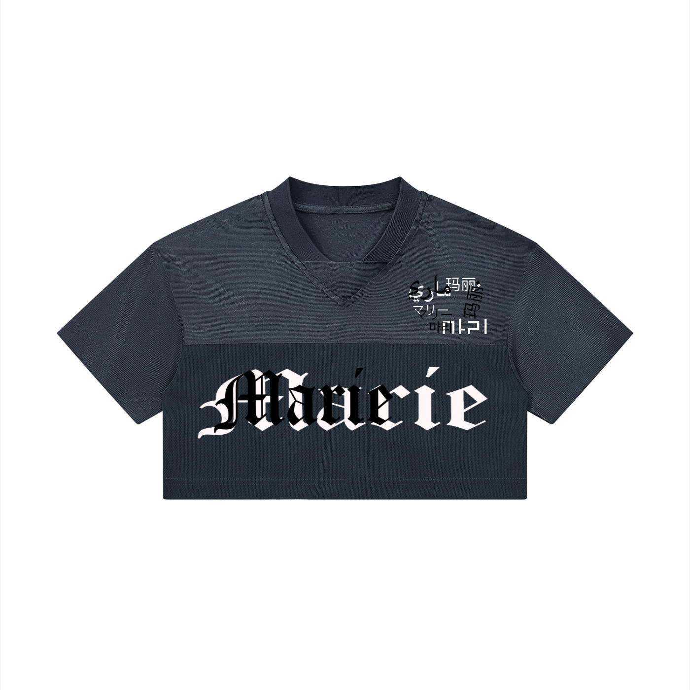 Women’s Cropped Paneled V-Neck Jersey