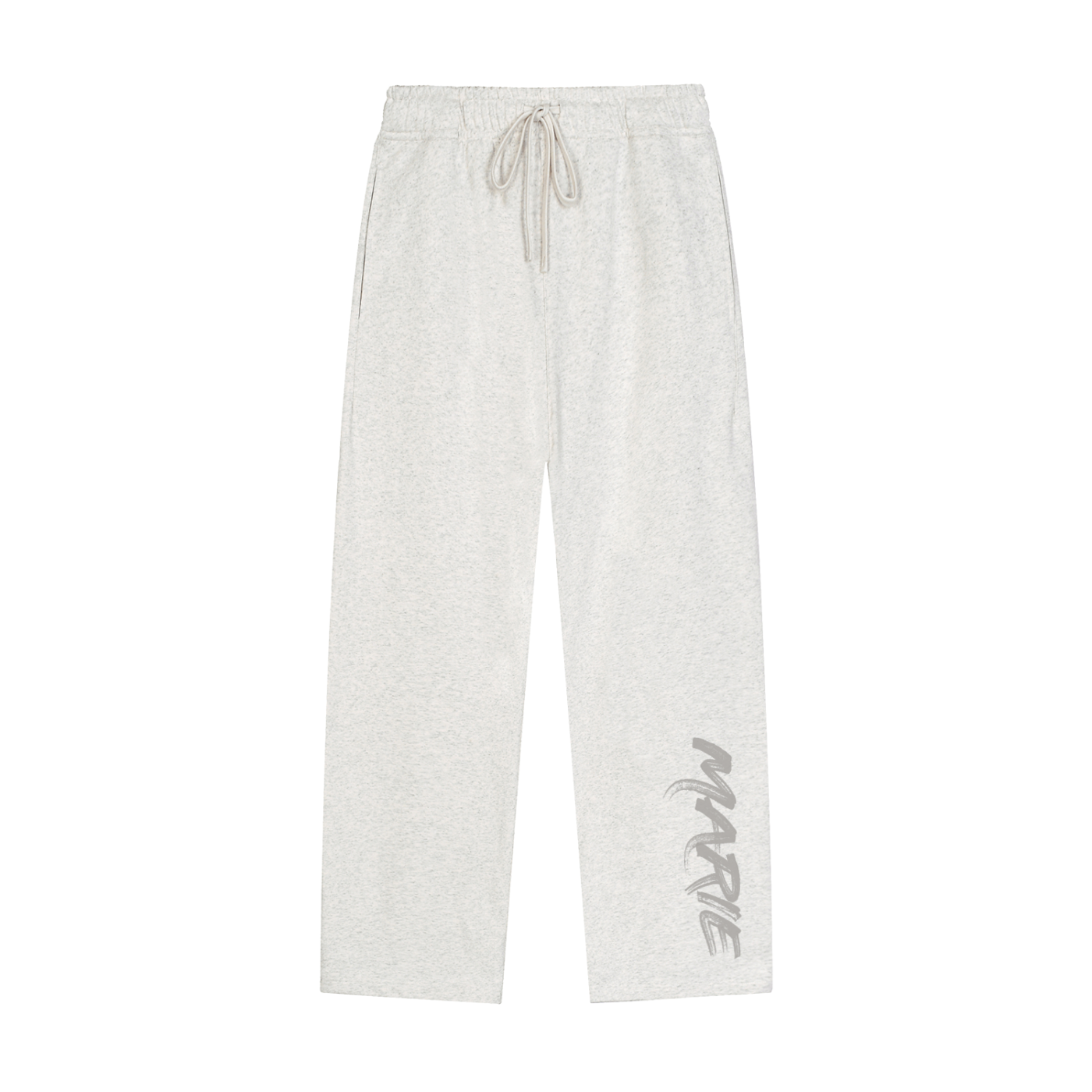 Solid Color Straight-Leg Sweatpants