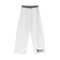 Plaid Contrast Waist Pants
