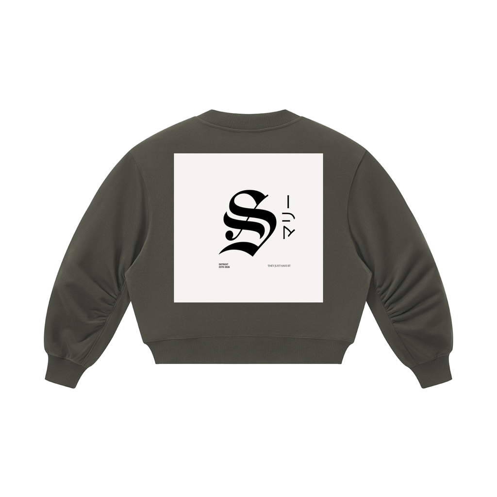 Women’s Crop V-Neck Sweatshirt