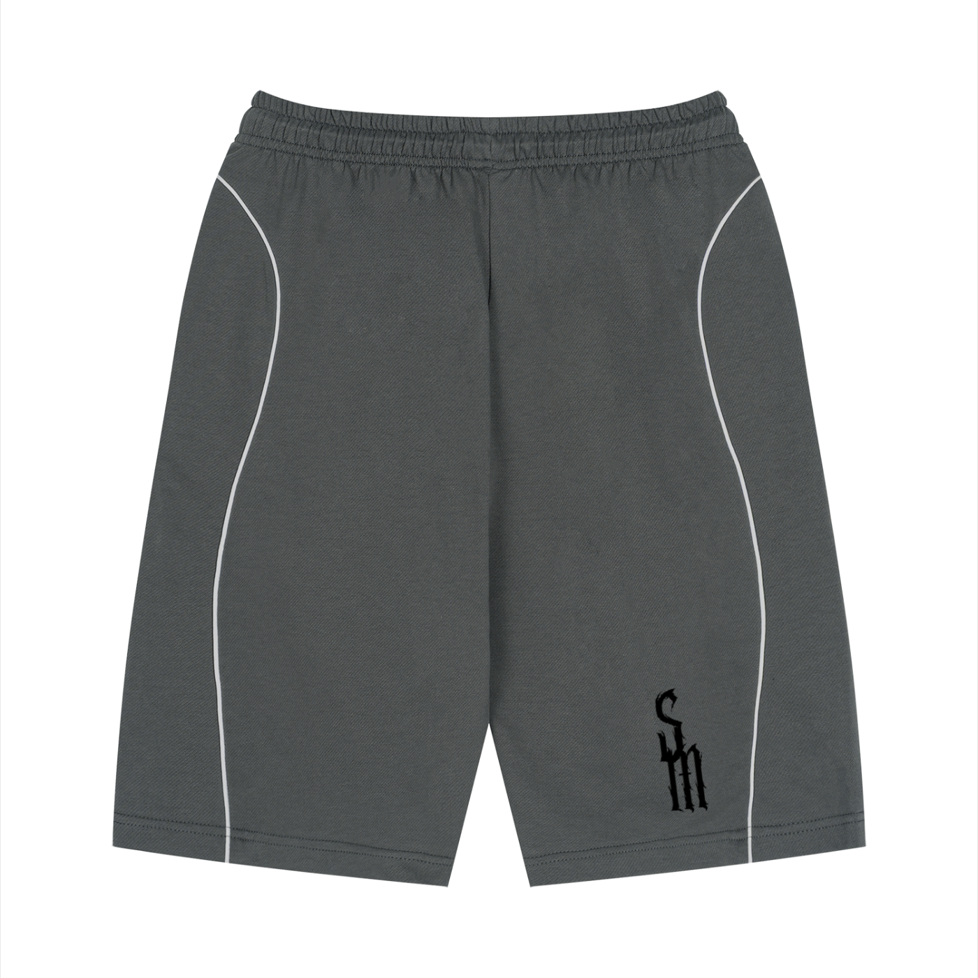 Unisex Piping Drawstring Shorts