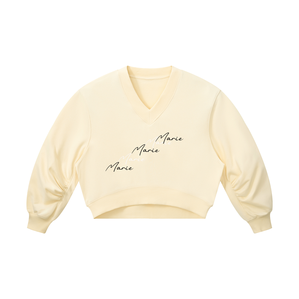 Women’s Crop V-Neck Sweatshirt