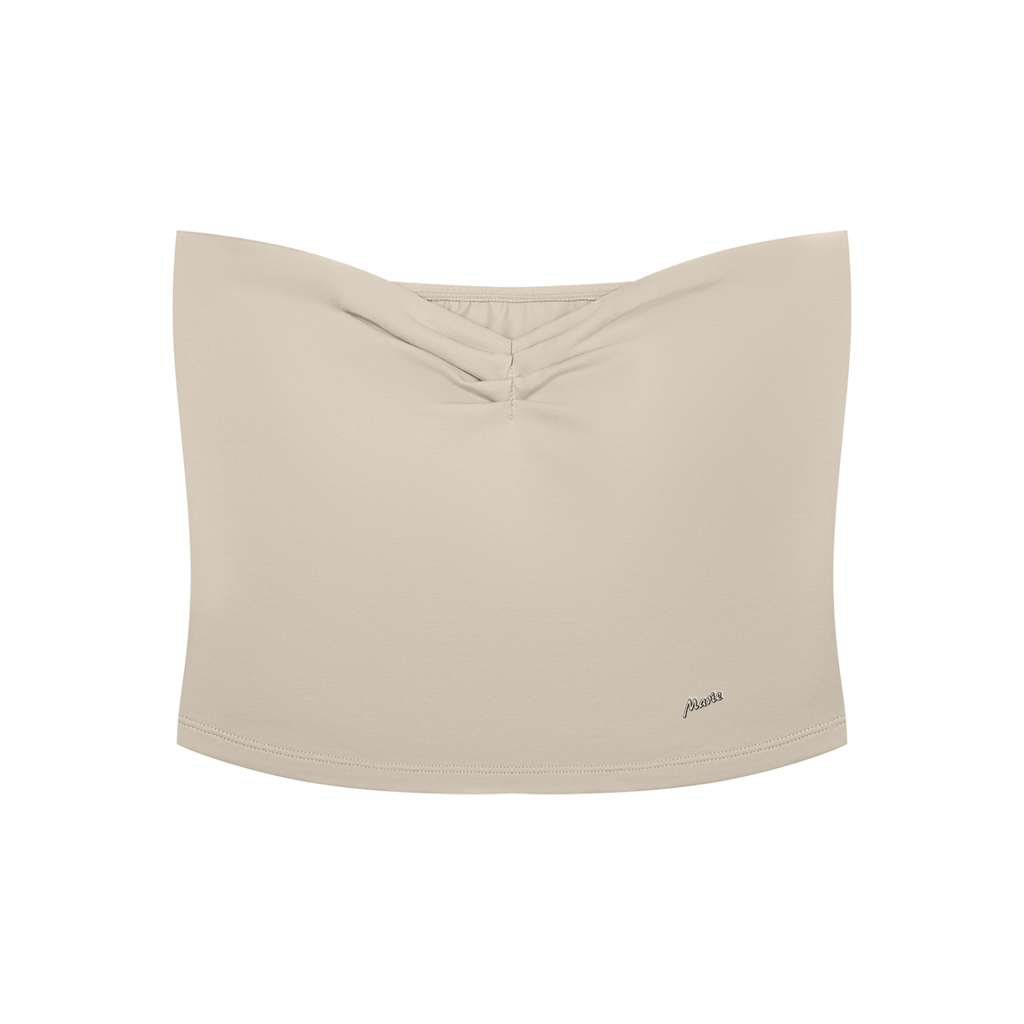 Women's Ruched Cropped Tube Top