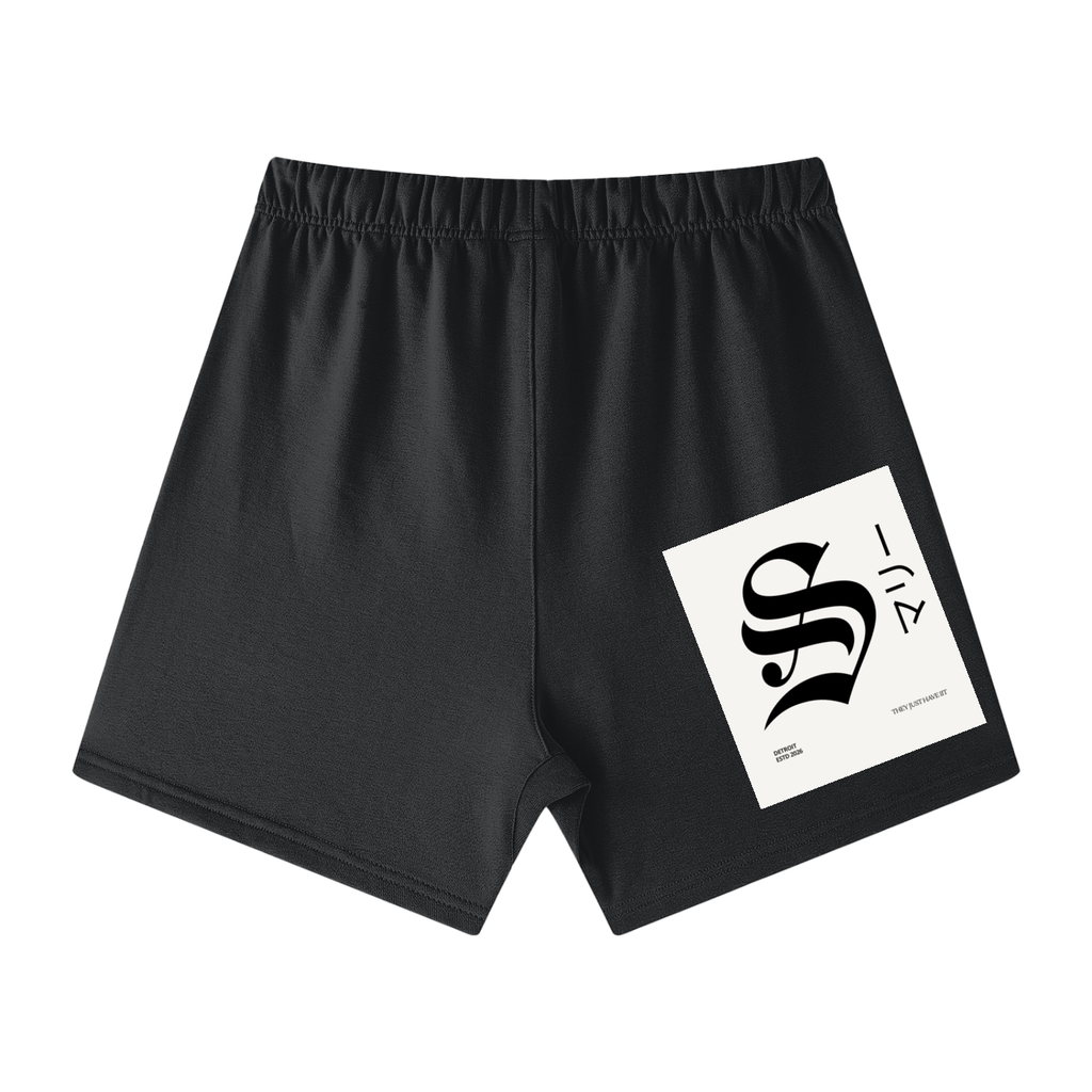 Unisex Earth Tone Loose Fit Cotton Shorts