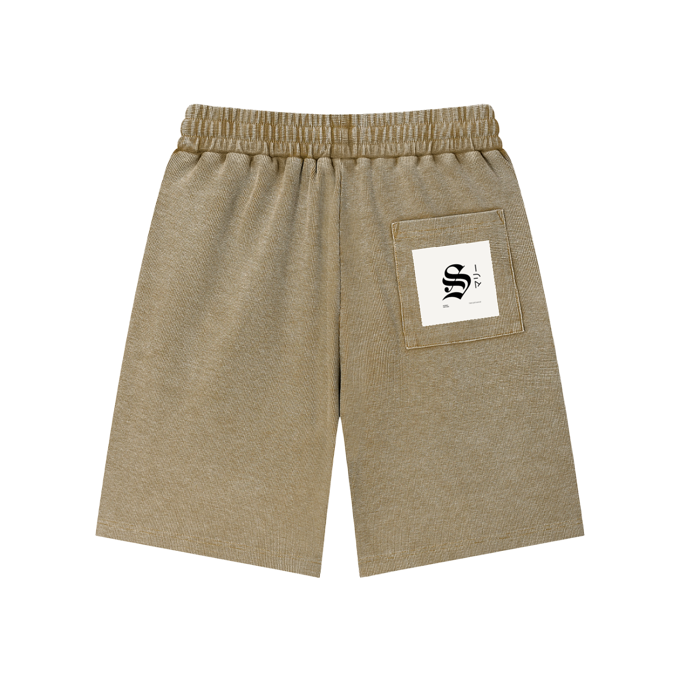 Mineral Wash Waffle Knit Shorts