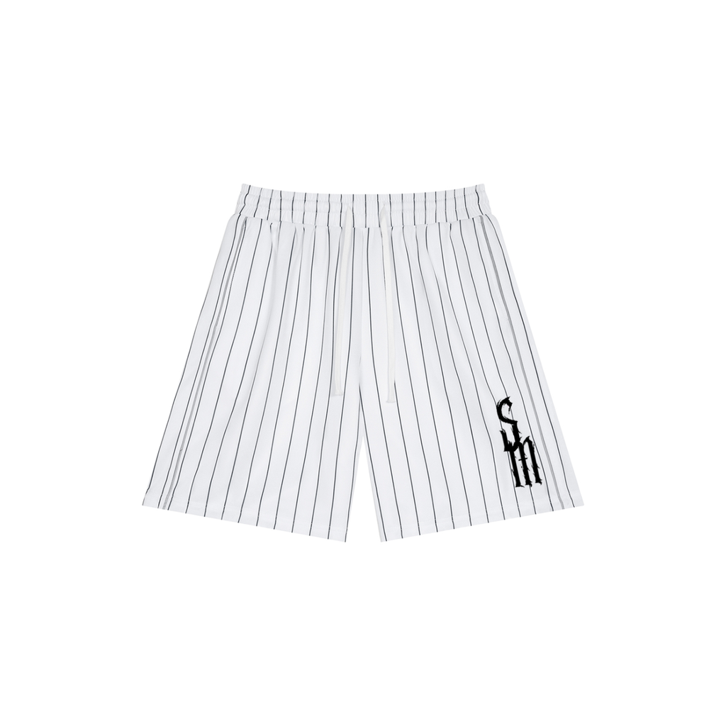 Unisex Striped Loose Fit Shorts