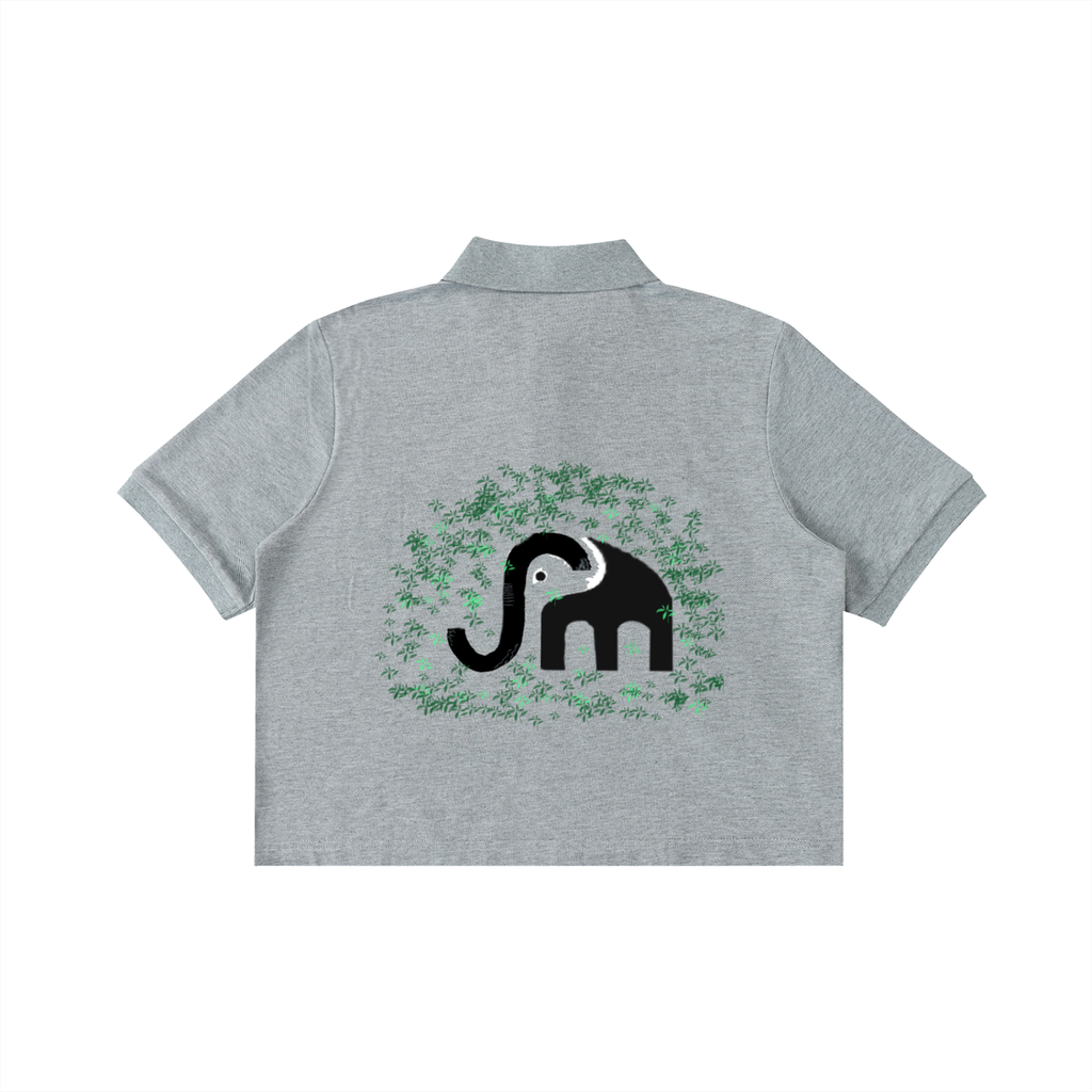 Essential Cropped Polo Shirt