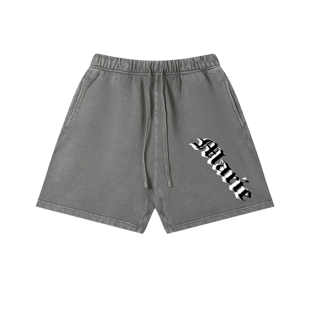 Unisex Vintage Wash Cotton Shorts