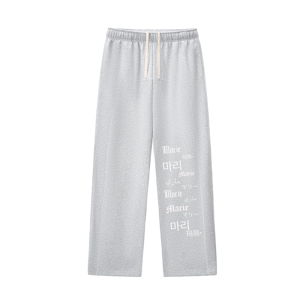 Contrast-Stitched Fleece Sweatpants