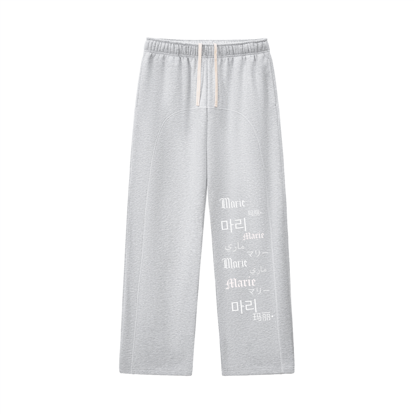 Contrast-Stitched Fleece Sweatpants