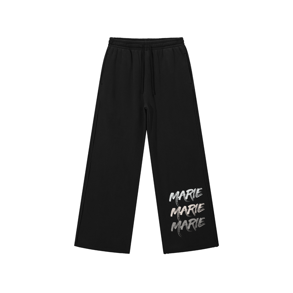 Snow Washed Raw Edge Sweatpants