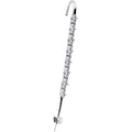 Clear CZ Gem Links Ear Cuff Bar Earring