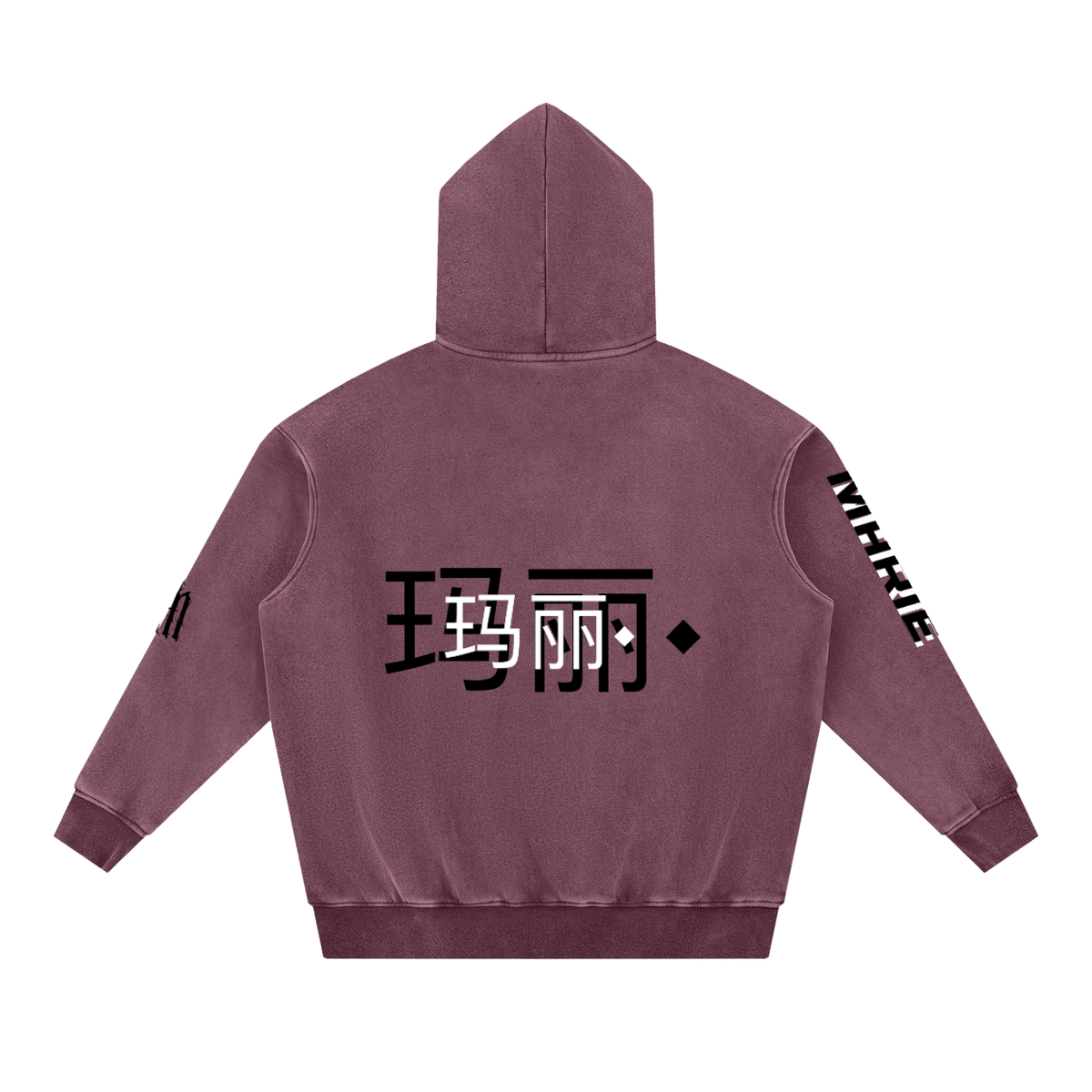 Snow Wash Fleece Oversize Hoodie