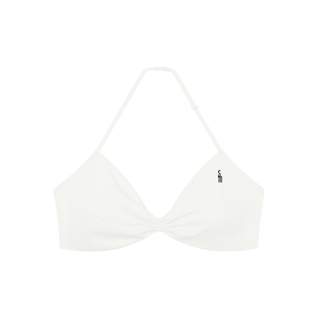 Women’s Ruched Halter-Neck Sports Bra