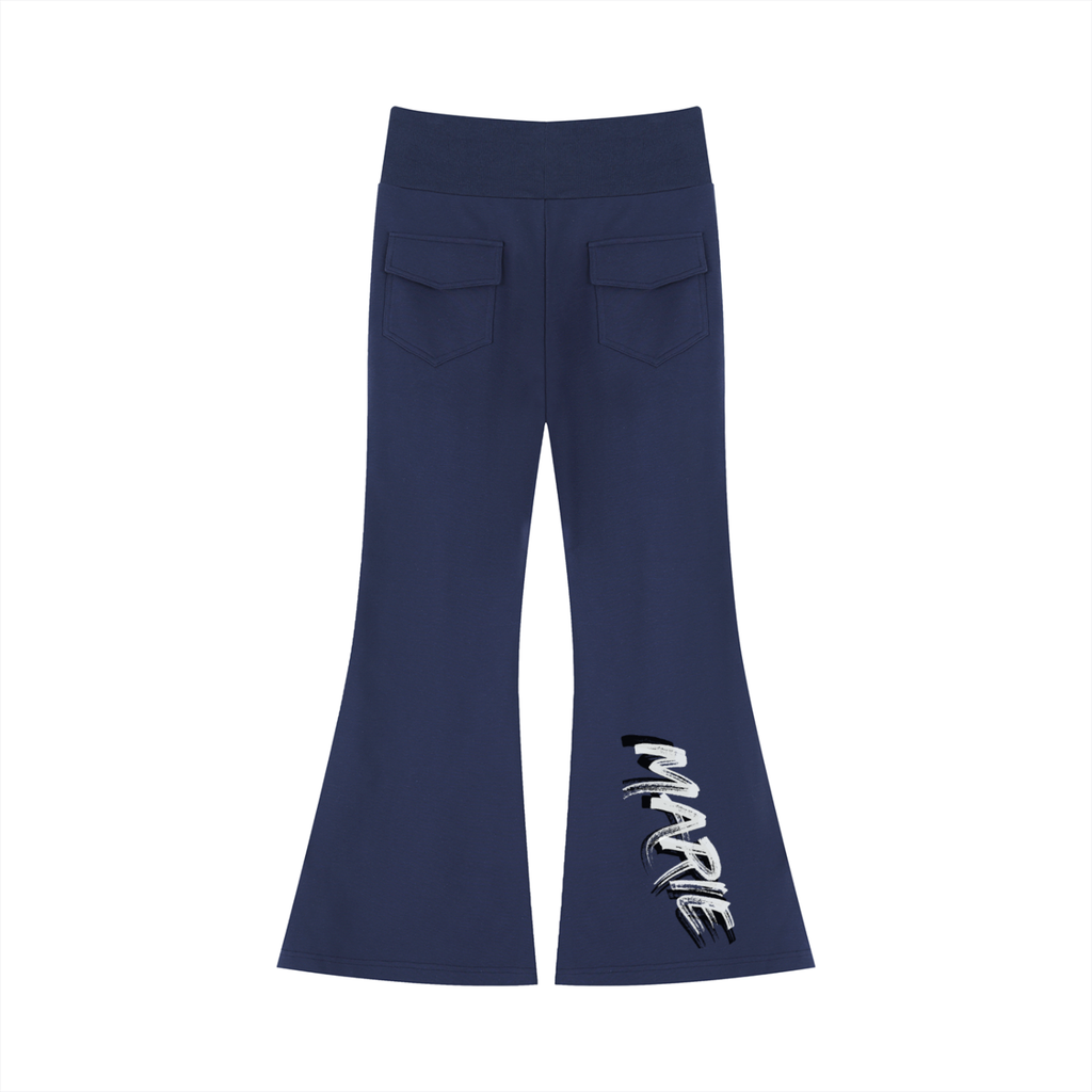 Women's Drawstring Flared Leg Pants