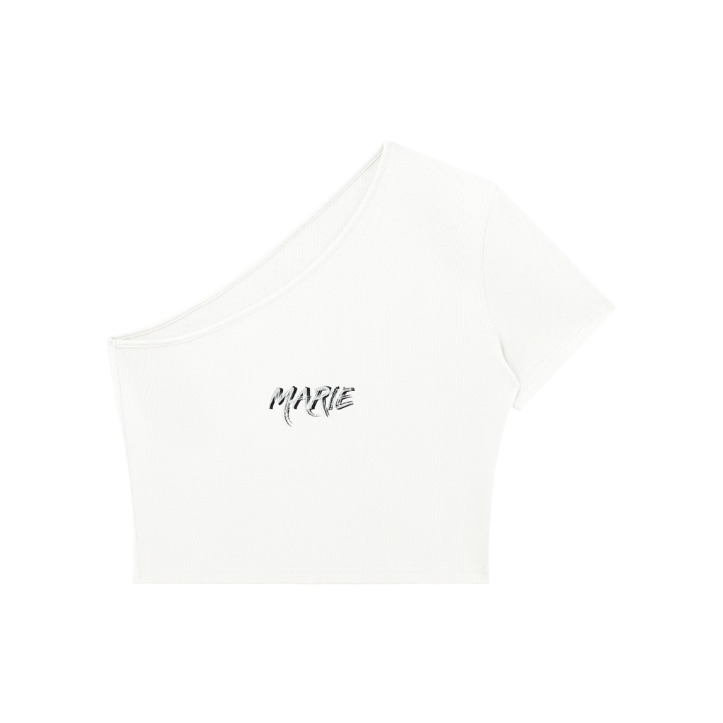 Women's One-Shoulder Crop T-Shirt