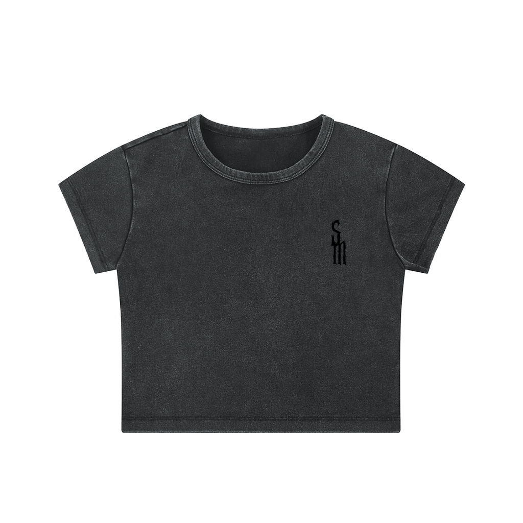 Snow Washed Crop Top
