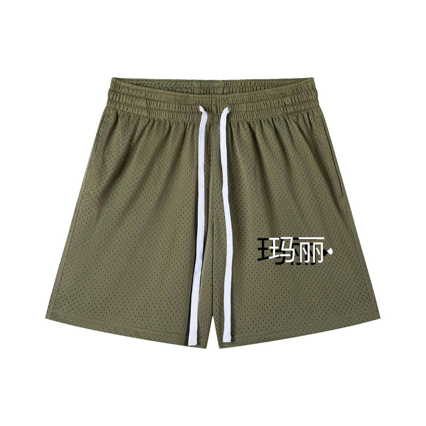 Mesh Drawstring Shorts