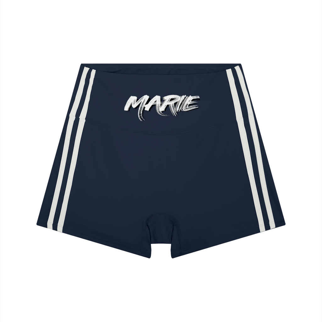 Women’s High-Waist Color Block Yoga Shorts