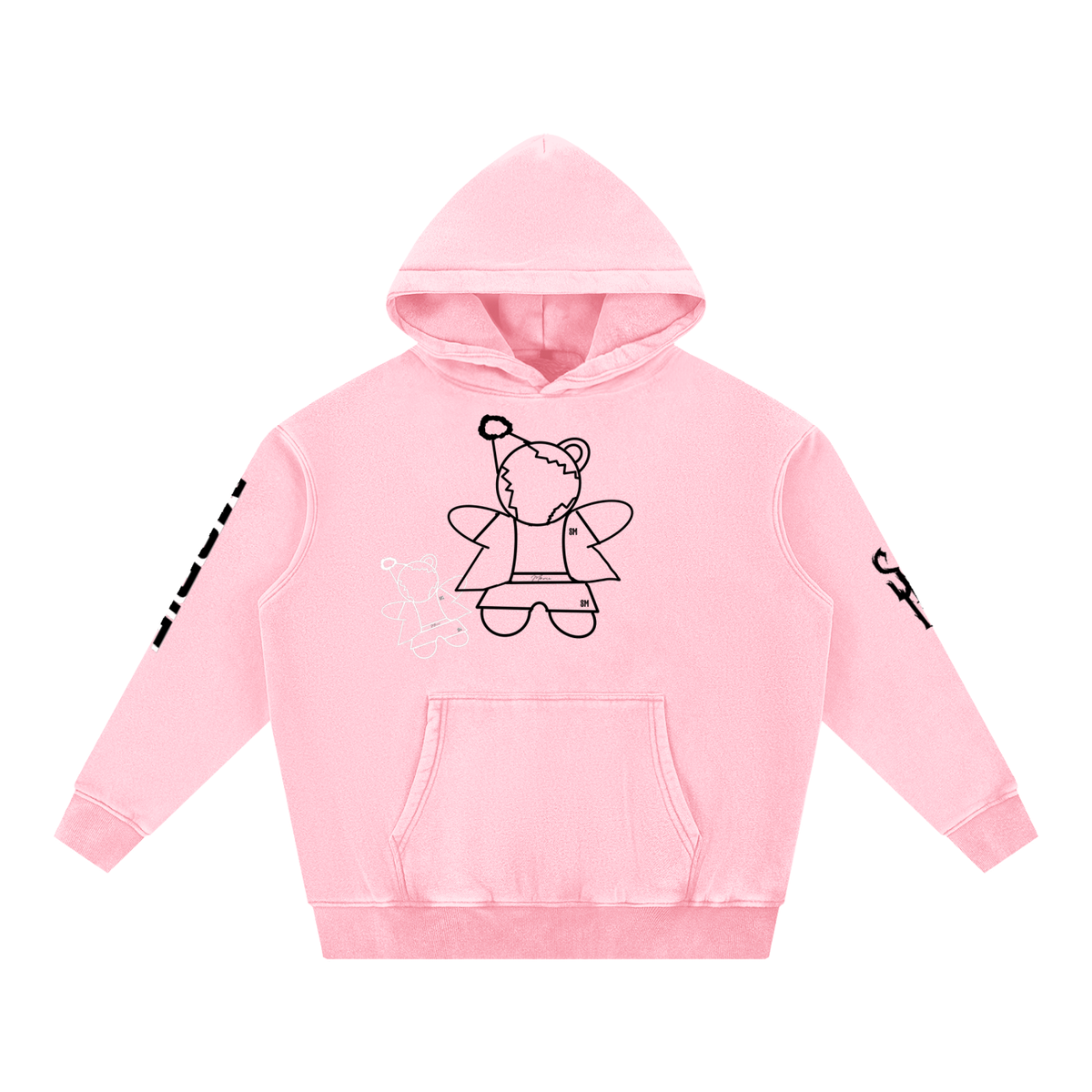 Snow Wash Fleece Oversize Hoodie