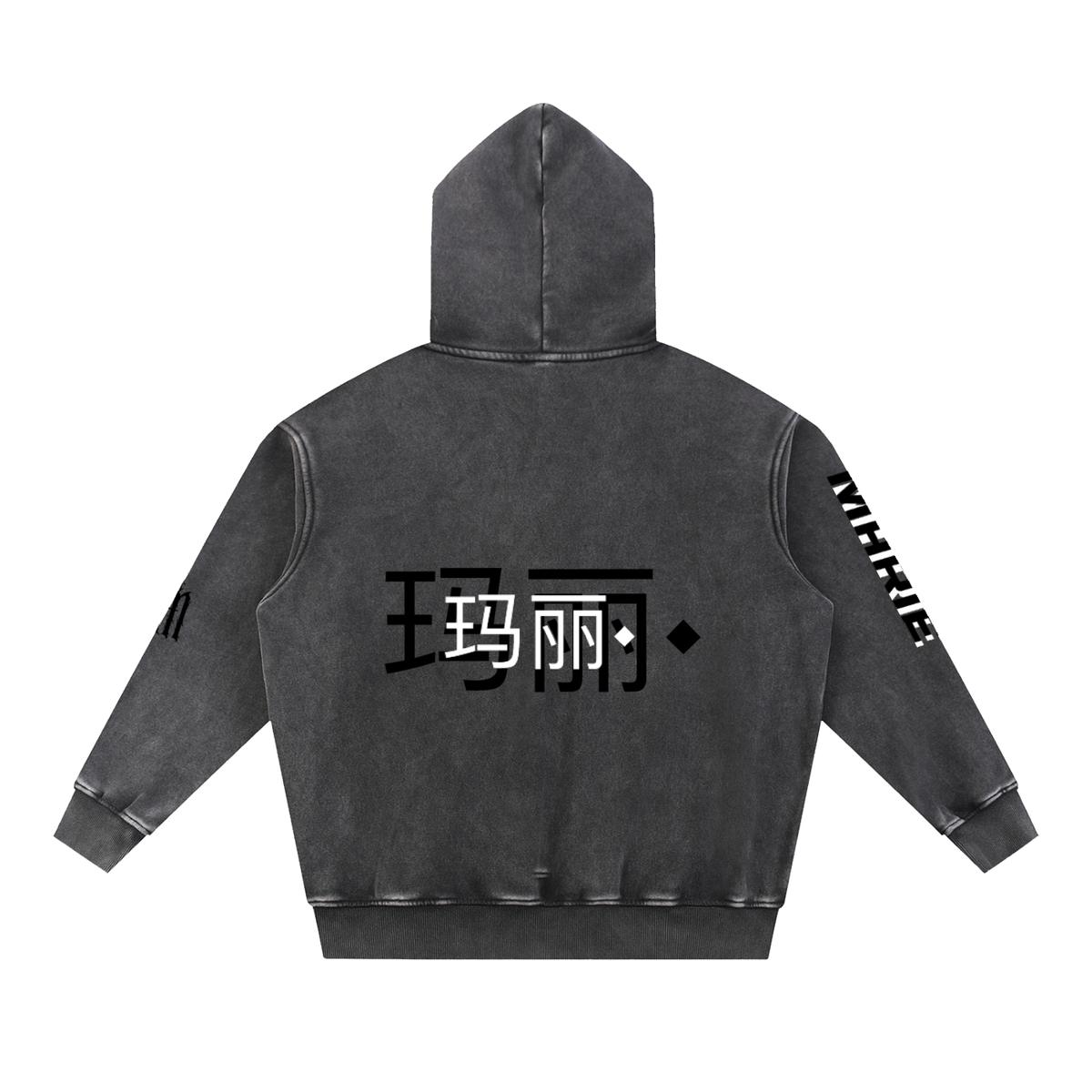 Snow Wash Fleece Oversize Hoodie