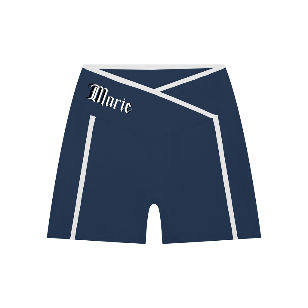 Women’s High Rise Color Block Yoga Shorts