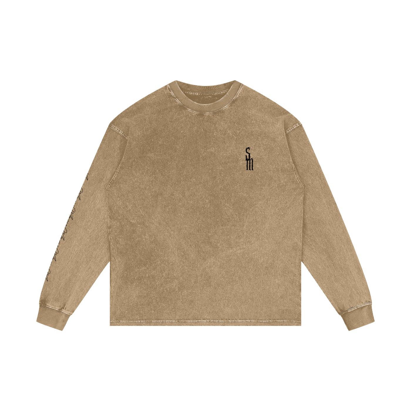 Acid Wash Oversize Long Sleeve T-Shirt