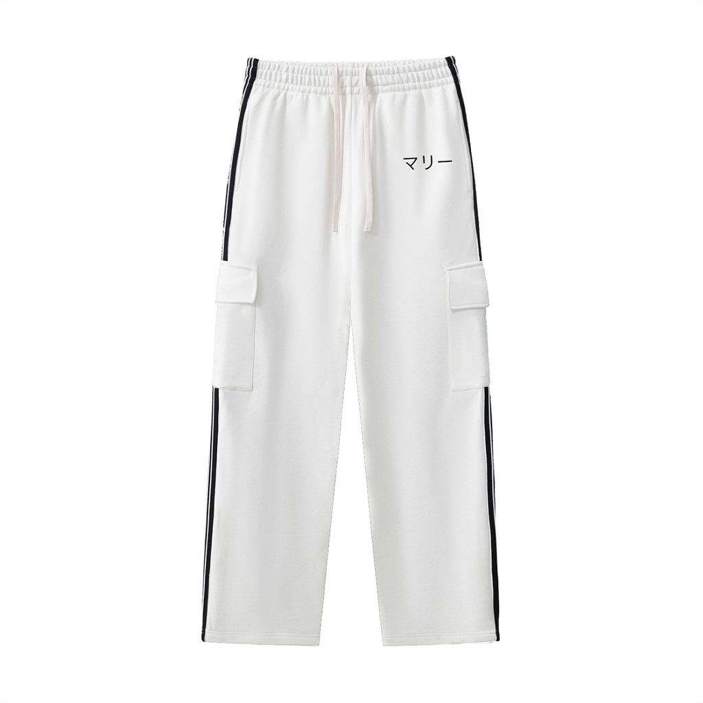 Side Stripe Straight-Leg Pants