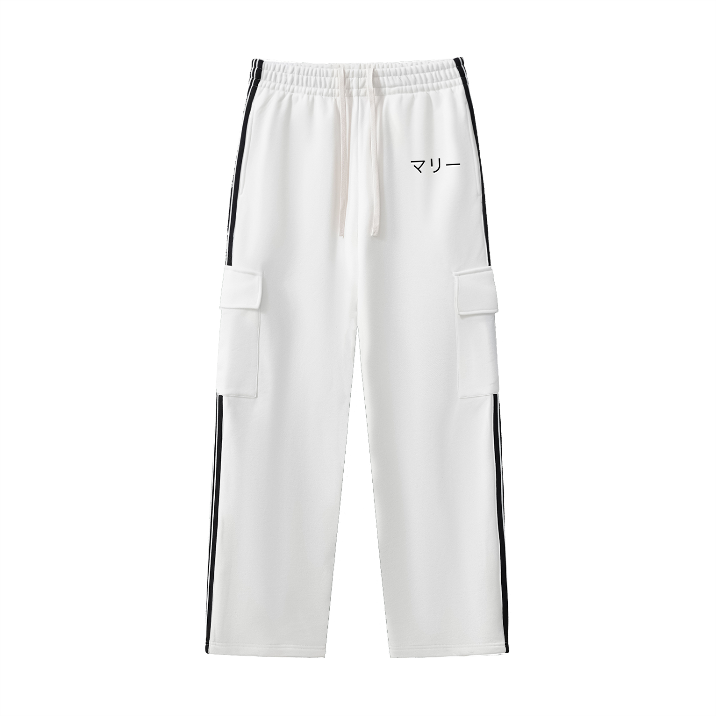 Side Stripe Straight-Leg Pants