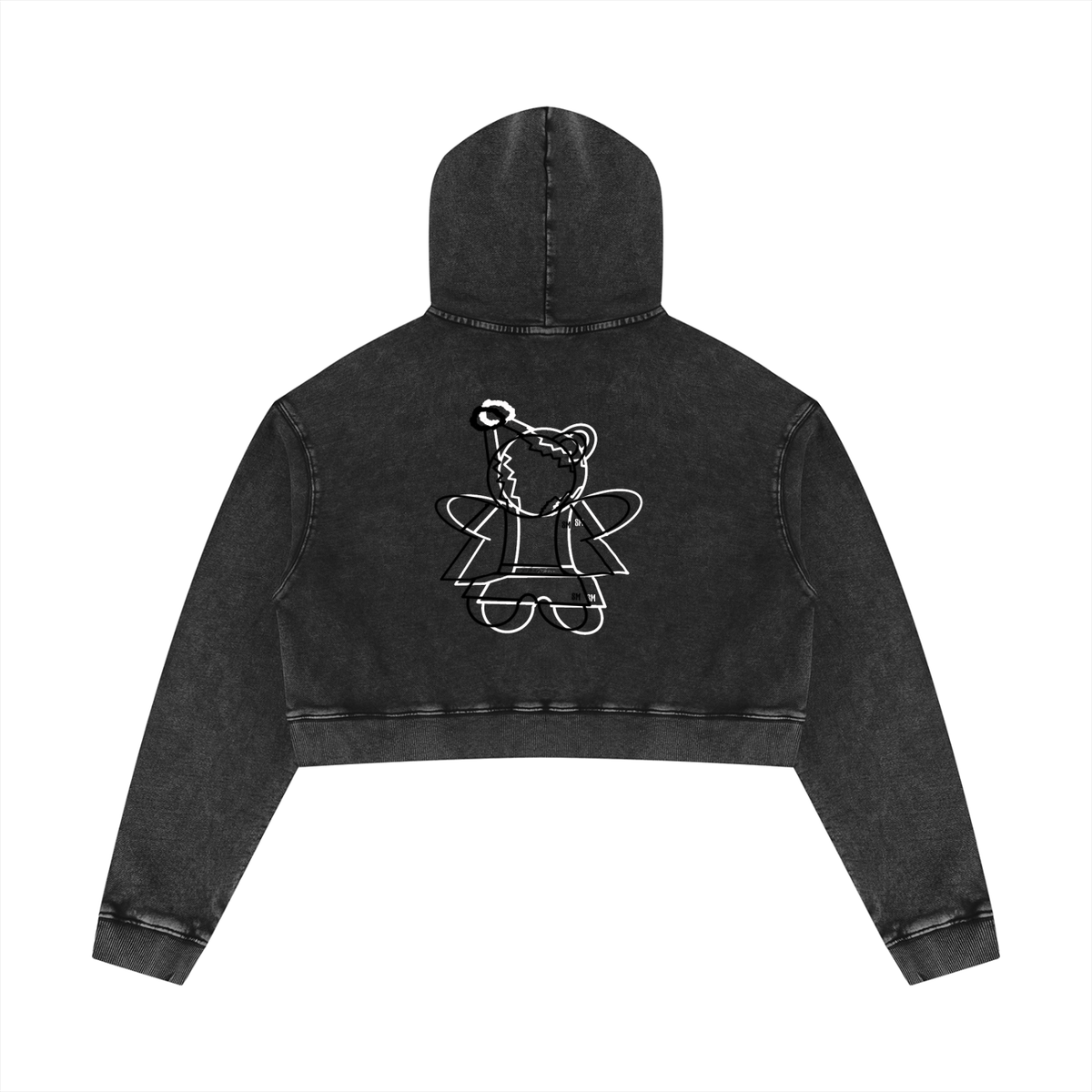 Women’s Mineral Washed Crop Hoodie