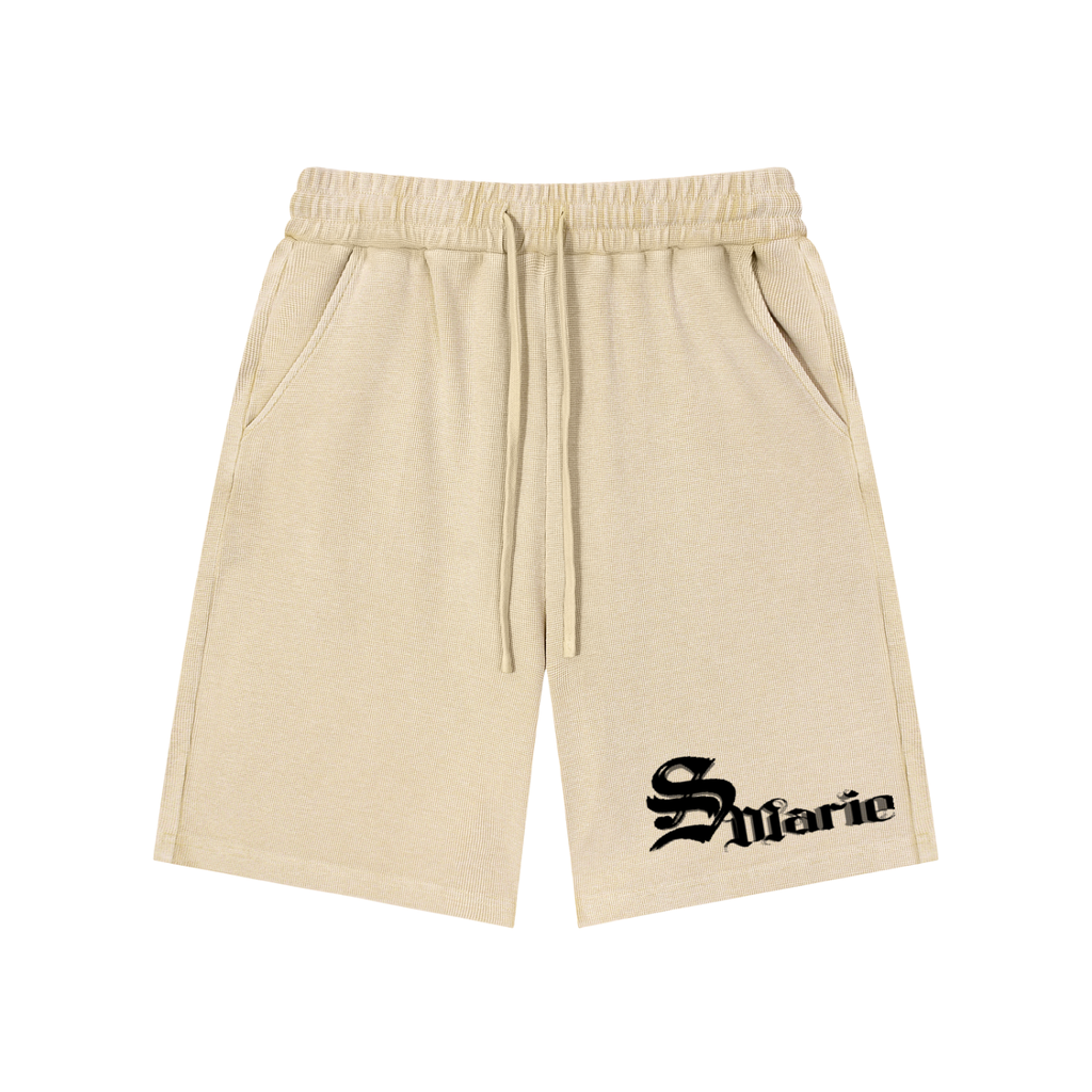 Mineral Wash Waffle Knit Shorts