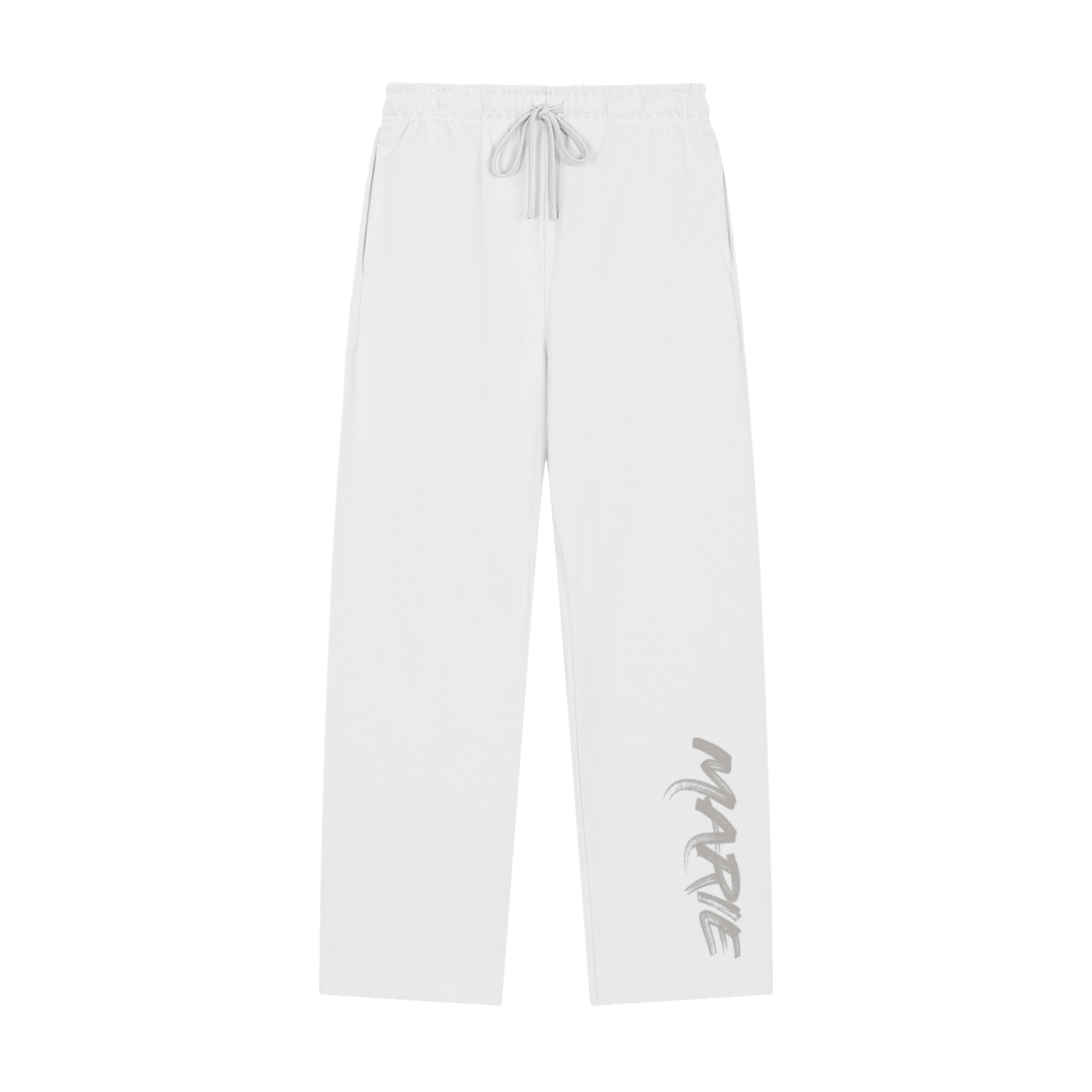 Solid Color Straight-Leg Sweatpants