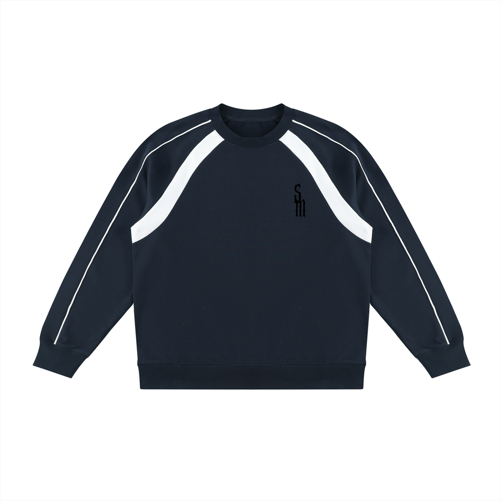 Unisex Color Block Crewneck Sweatshirt